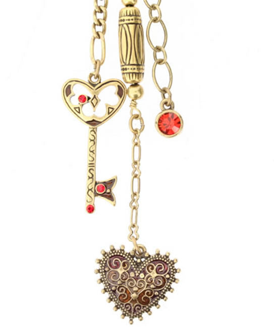 A&C Traditions Wonderful Necklace, Red/Gold
