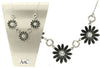 A&C Daisy Lovely Necklace, Black/Silver