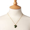 A&C Sweethearts Lovely Heart Pendant, Green/Gold