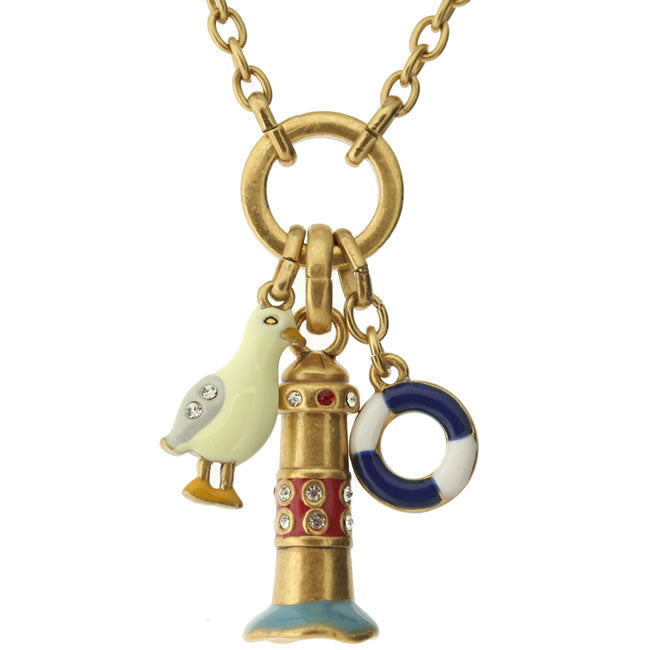 A&C Boat Trip Lovely, Three-Charm Necklace,