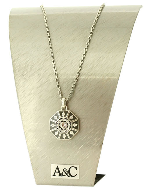 A&C Kaleidoscope Lovely Pendant Necklace, Silver