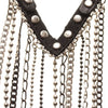 A&C Metallic Fringe, Necklace, Black/Silver