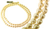 A&C Basically Glass Faceted Beaded Necklace, Cream/Silver