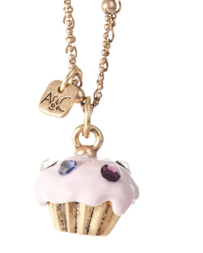 A&C Dolls House, Twin Chain Cupcake Necklace