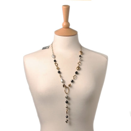 A&C Metal Nuggets Y Necklace,