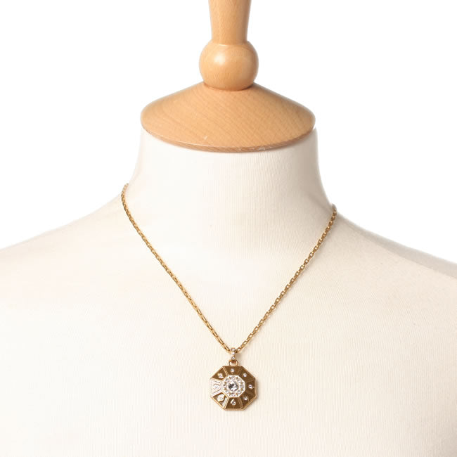 A&C Kaleidoscope Lovely Pendant Necklace, Gold