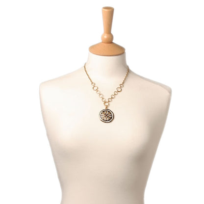 A&C Bogolan Beautiful Pendant Necklace, Black/Brown/Green/Gold