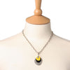 A&C Palette Necklace In Yellow/Black/Silver