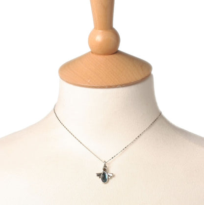 A&C Lucky Bugs Small Pendant, Blue/Silver