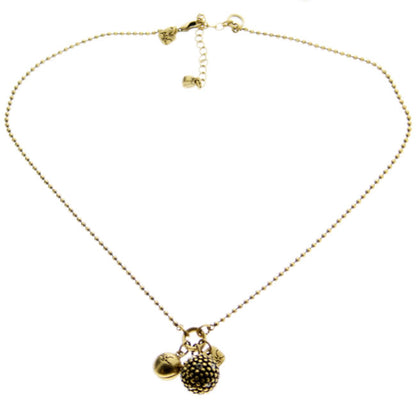 A&C Diamond Ball Necklace, Crystal/Gold
