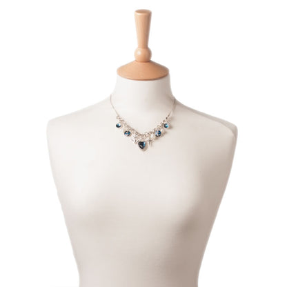 A&C Navy Blue Elaborate Necklace