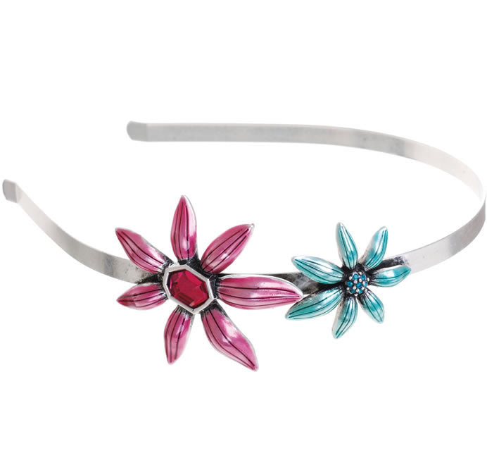 A&C Sweet Flower  Alice Band, Multi/Silver