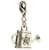 A&C Charm Watering Can Green/silver