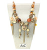A&C Ethnic Dream Necklace, Brown/Gold