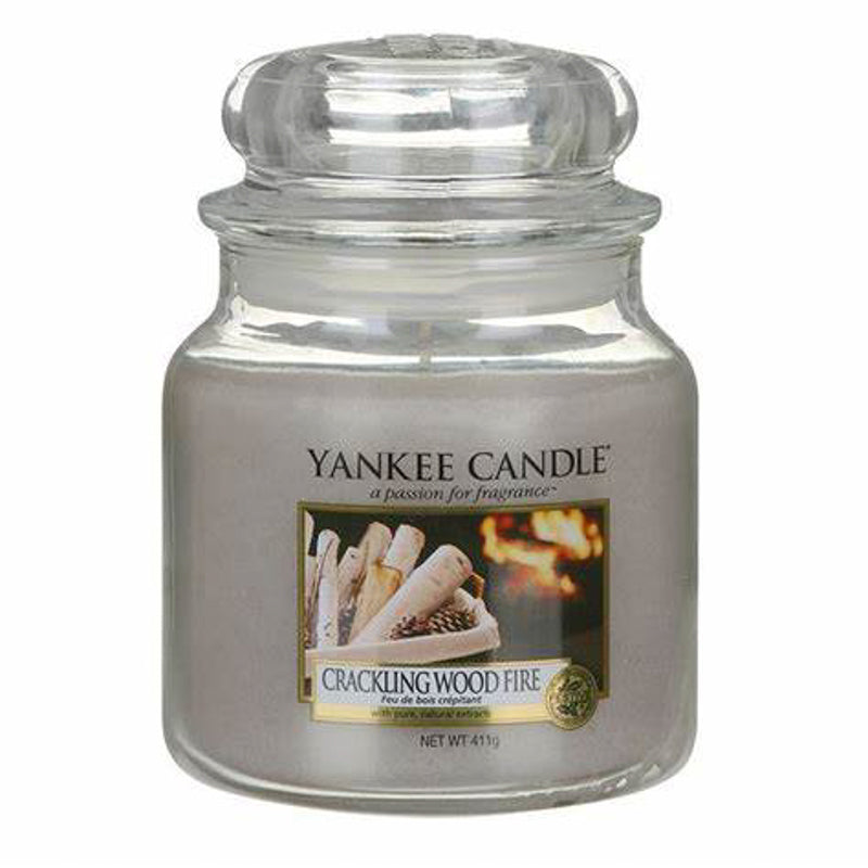 Yankee Candle Medium Jar, Crackling Wood Fire.
