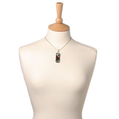 Dichroic Pendant set in Silver