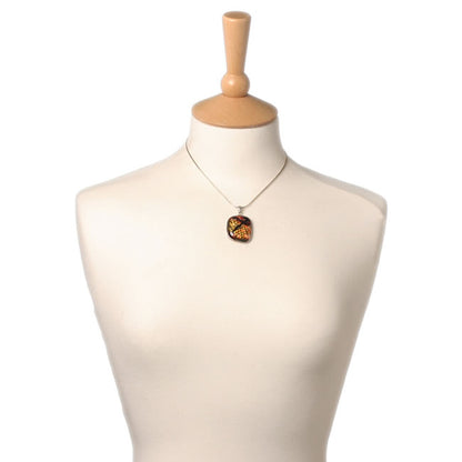 Dichroic Pendant set in Silver