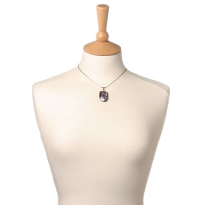 Dichroic Pendant set in Silver