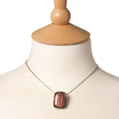 Dichroic Pendant set in Silver