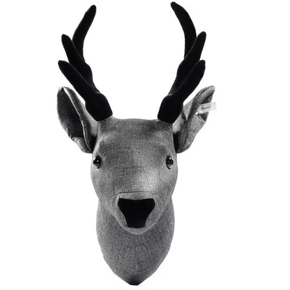 Selection stag head decoration graphite Enchanted forest