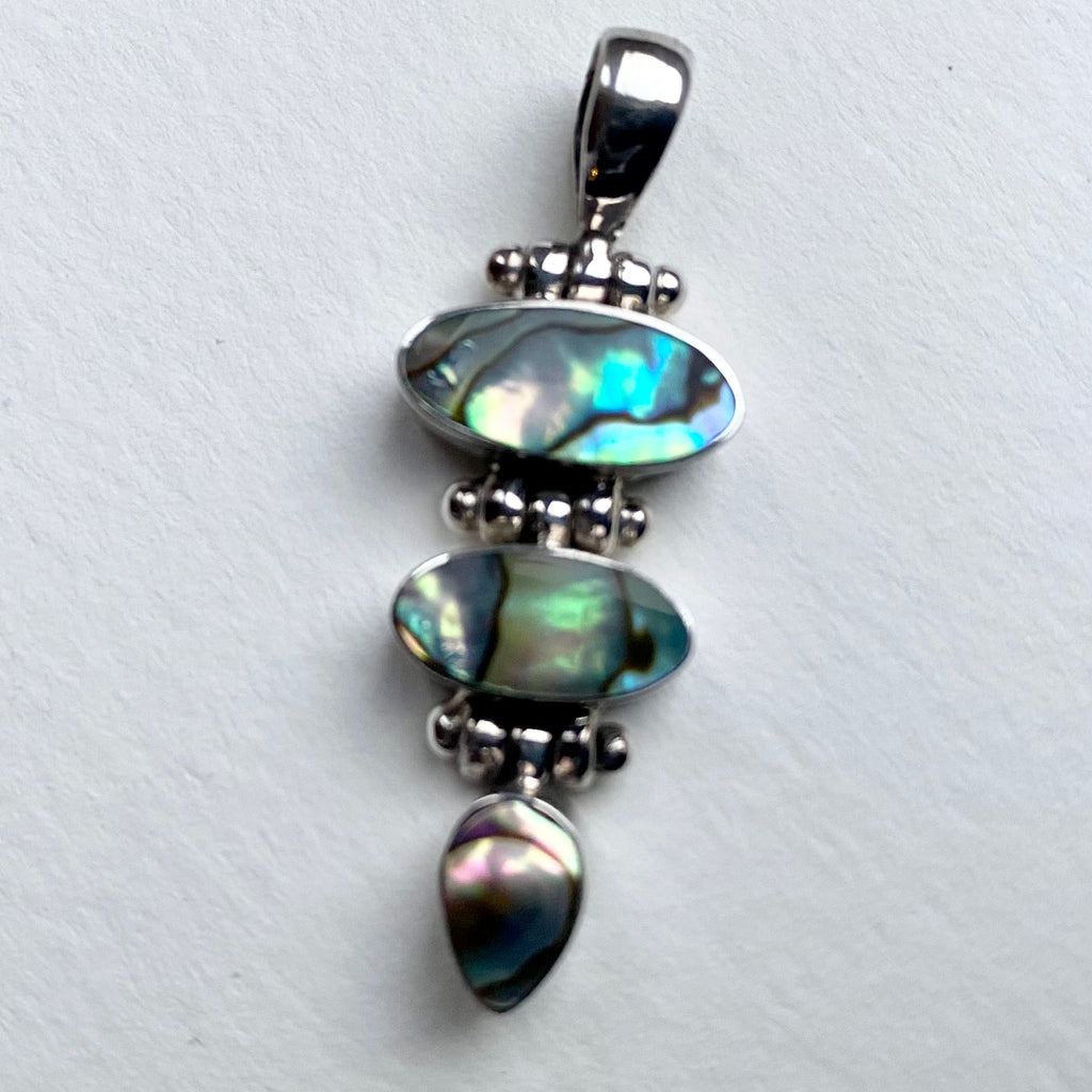 Triplet Abalone Shell and Sterling Silver Pendant