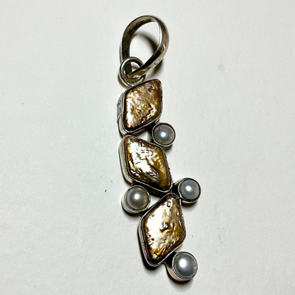 Pearl and Sterling Silver Pendant