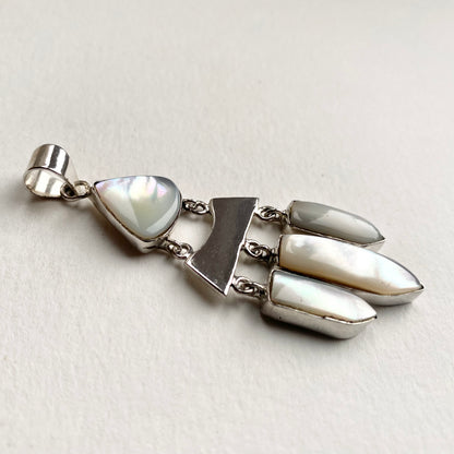 Silver Pendant with Mother of Pearl