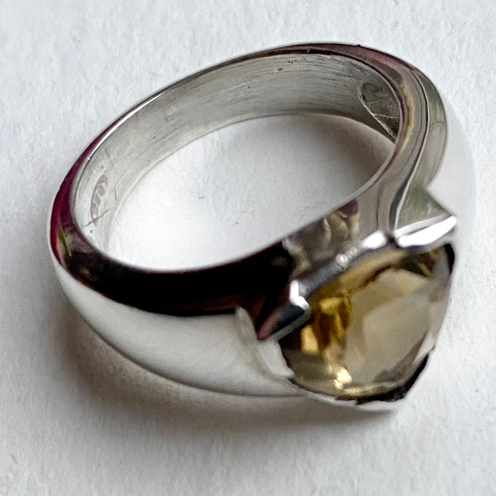 Sterling Silver Citrine Ring