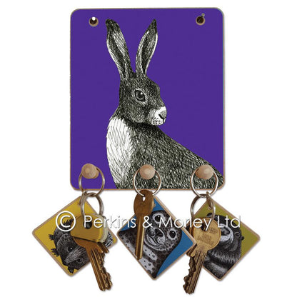HARE ANIMAL INK KEY PEG HOOK