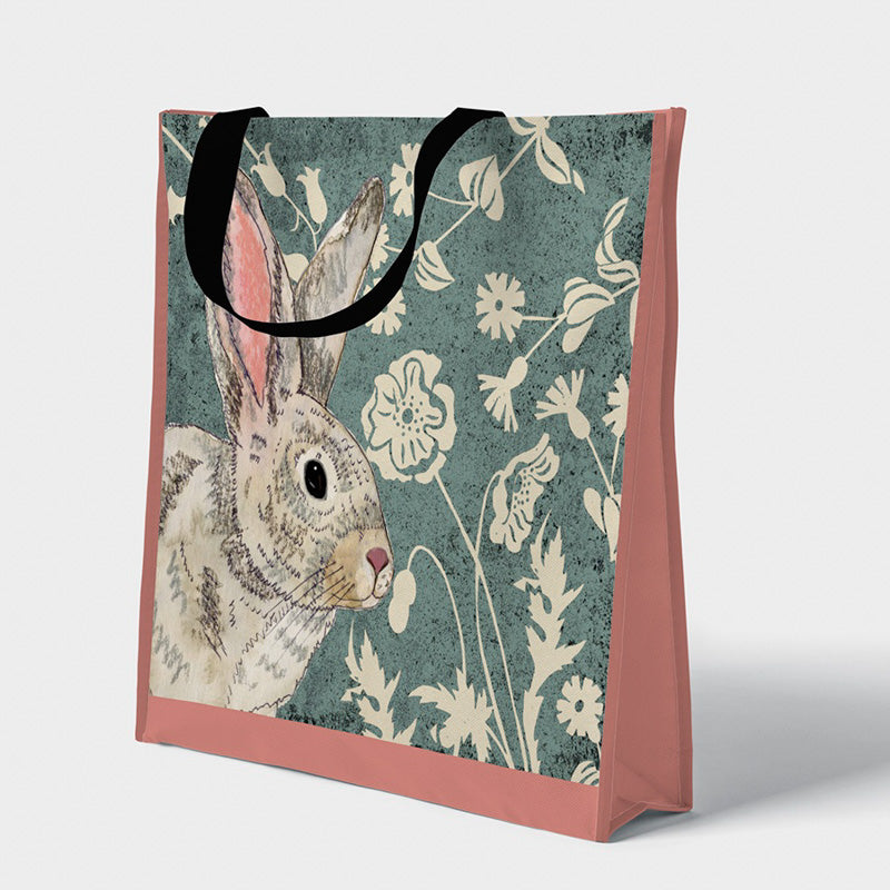 Rabbit Wild Wood Tote Bag