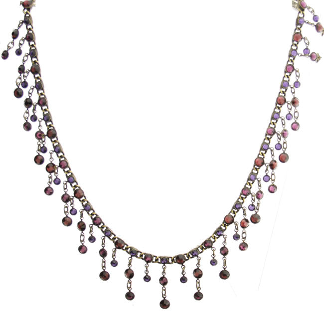 Konplott, Waterfalls Necklace, Purple/Gold