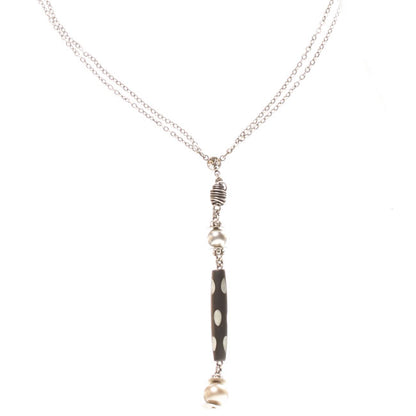 Necklace, Black/Silver