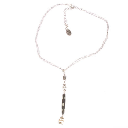 Necklace, Black/Silver
