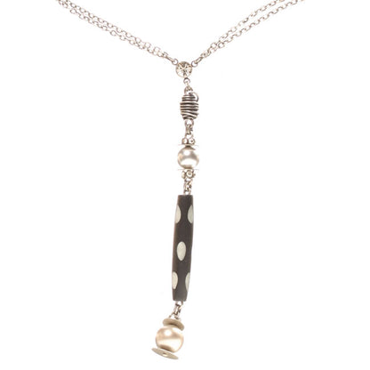 Necklace, Black/Silver