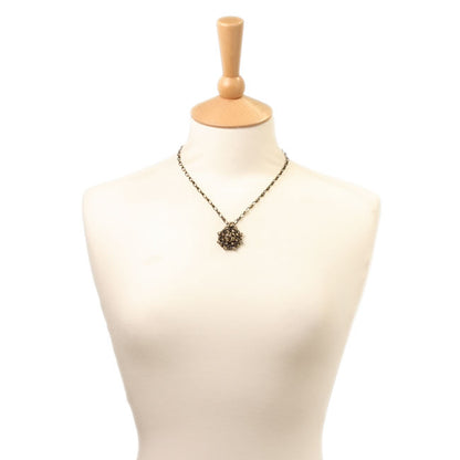 Pendant Necklace, Brown/Gold