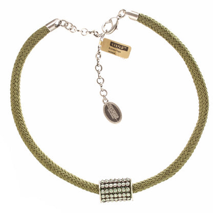 Necklace, Green/Silver