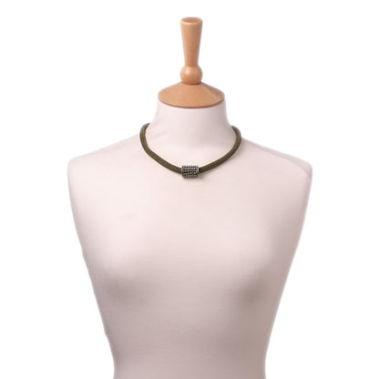 Necklace, Green/Silver
