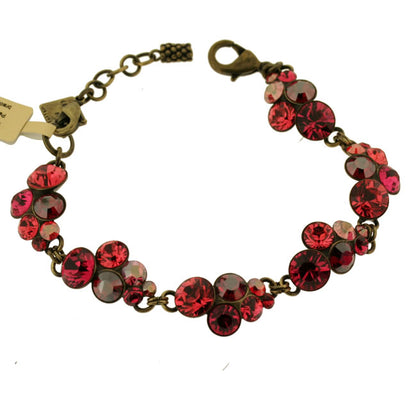 A Sparkly Bracelet, Coral/Gold