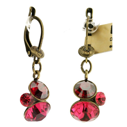 Dangly Earrings, Coral/Gold