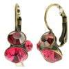 Konplott, Disco Star Crystal Cluster Earrings, Coral/Gold