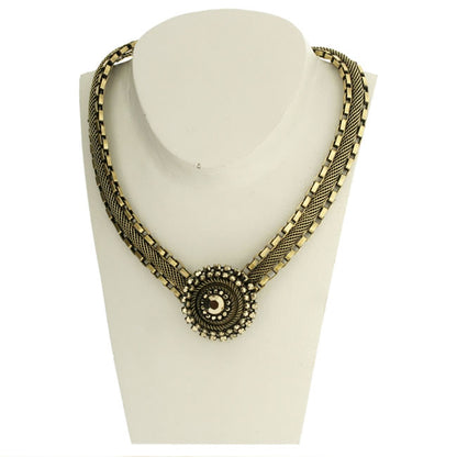 Elaborate Necklace Crystal/Gold, Crystal,Gold