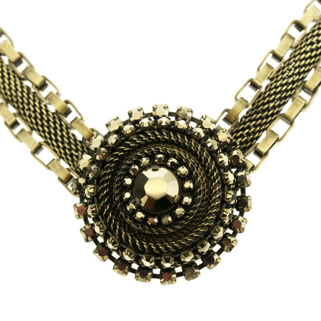 Konplott, Rock &#39;n&#39; Glam Elaborate Necklace Crystal/Gold, Crystal,Gold