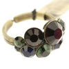 Konplott, Petit Glamour Sparkling Crystal Ring, Dark Multi/Gold