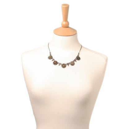 Smaller All around Necklace Green/Brown/Silver, Green,Brown,Silver