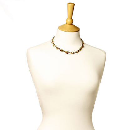 Wonderful All Around Necklace, Orange/Yellow/Gold