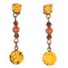 Konplott, Indianafrica Earrings, Orange,Gold