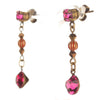 Konplott, Indianafrica Earrings, Pink,Gold