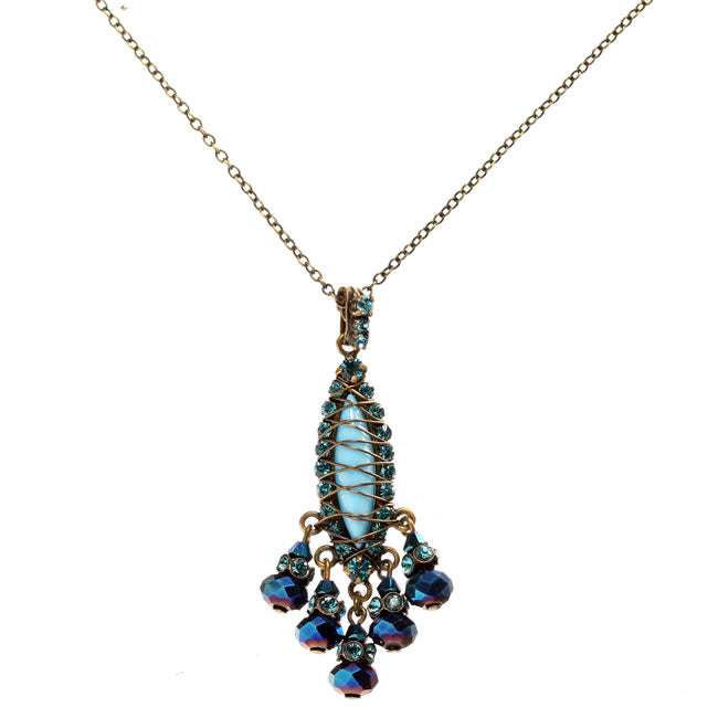 Konplott, Indianafrica Necklace, Blue,Gold