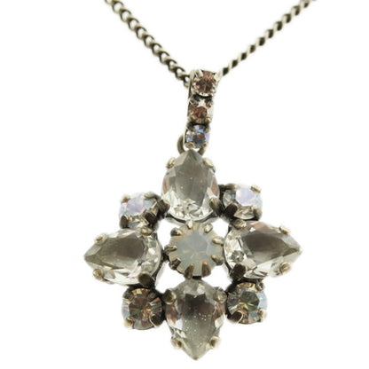 Small Pendant, Crystal/Silver