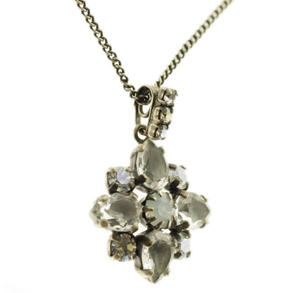 Small Pendant, Crystal/Silver